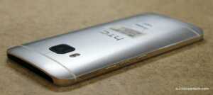 The back of the HTC One M9